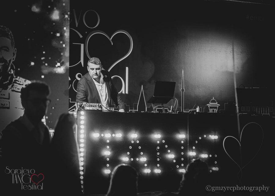 DJ booth at Sarajevo Tango Festival